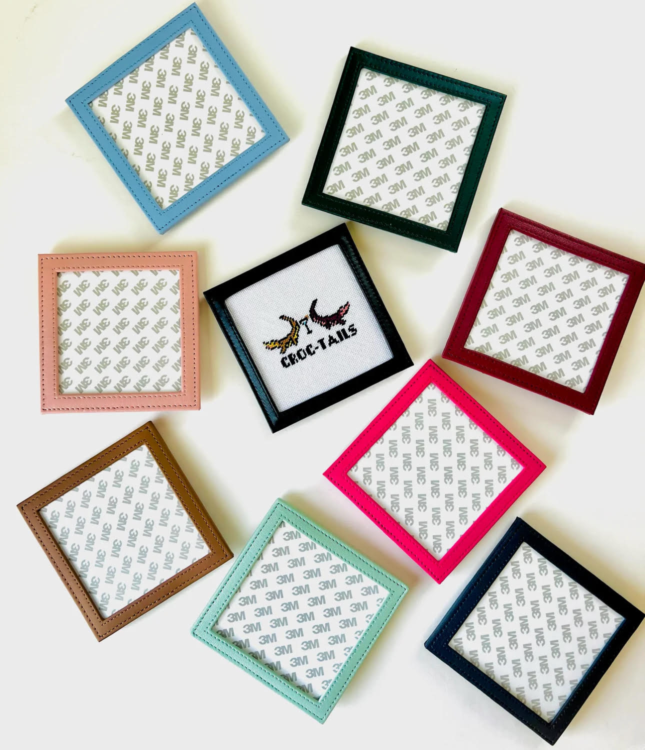 KCN Designers Self Finishing Leather Coasters – Stitch by Stitch