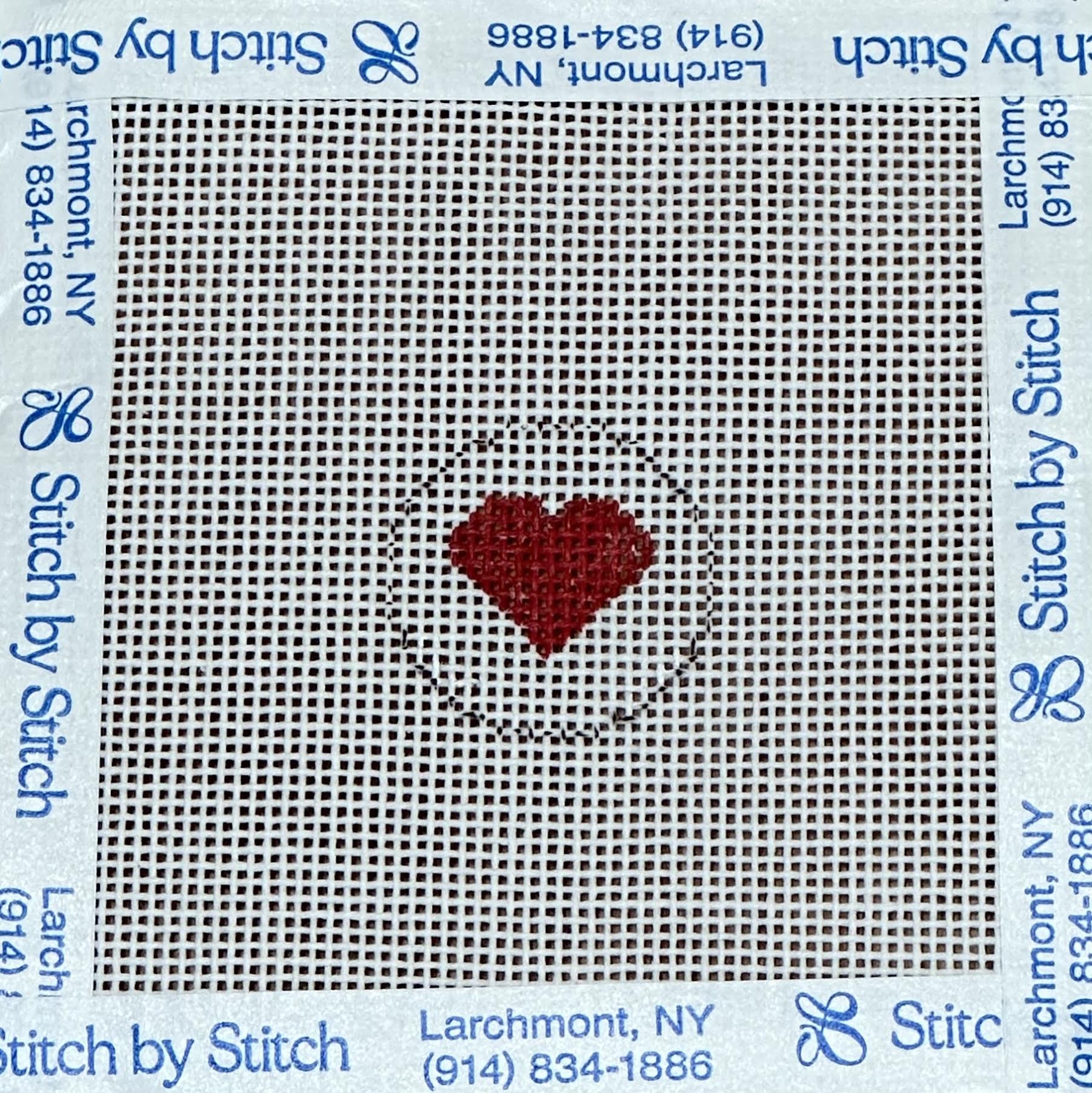 Stitch by Stitch Heart Keyfob insert