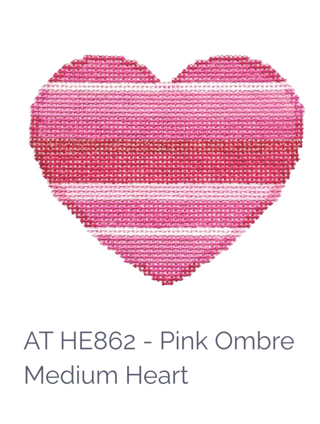 Associated Talents HE862 - Pink Ombre Medium Heart