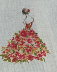 The Collection Ellen Crimi-Trent ECT876E Lady with Pink Flowers