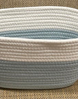 Sew Much Fun Basket - Light Blue and White