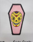 Chris Lewis Sugar Skull Tree Coffin Canvas and Stitch Guide
