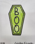 Chris Lewis Boo Coffin Canvas and Stitch Guide