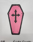 Chris Lewis Pink Coffin Canvas and Stitch Guide