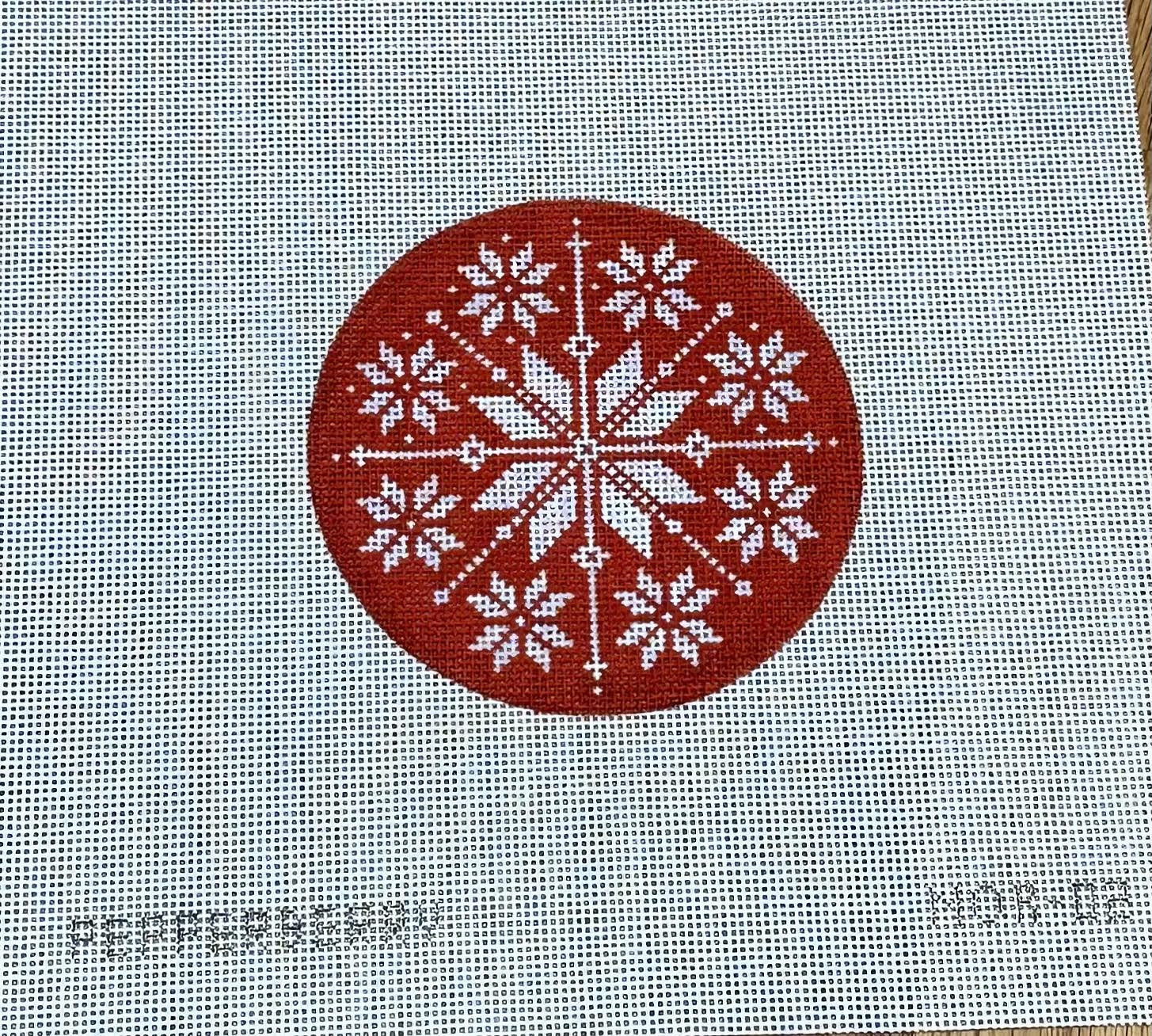 Pepperberry NOR-02 Red White Snowflake