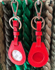 Planet Earth Air Tag Red Fob