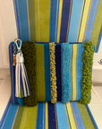 Jeni Sandberg JS-220A Tufted Stripe Clutch