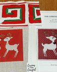 Curious Cowgirl MCC-RKR Red Kissing Reindeer - Stitch Guide and Vintage Fab. included