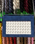 Rachel Barri Blue Suede Everyday Clutch