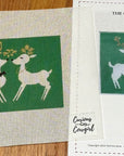 Curious Cowgirl MCC-GKR Green Kissing Reindeer - Stitch Guide Included