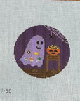 Saturnalia Stitching SAS-60 Hungry Ghosty Round