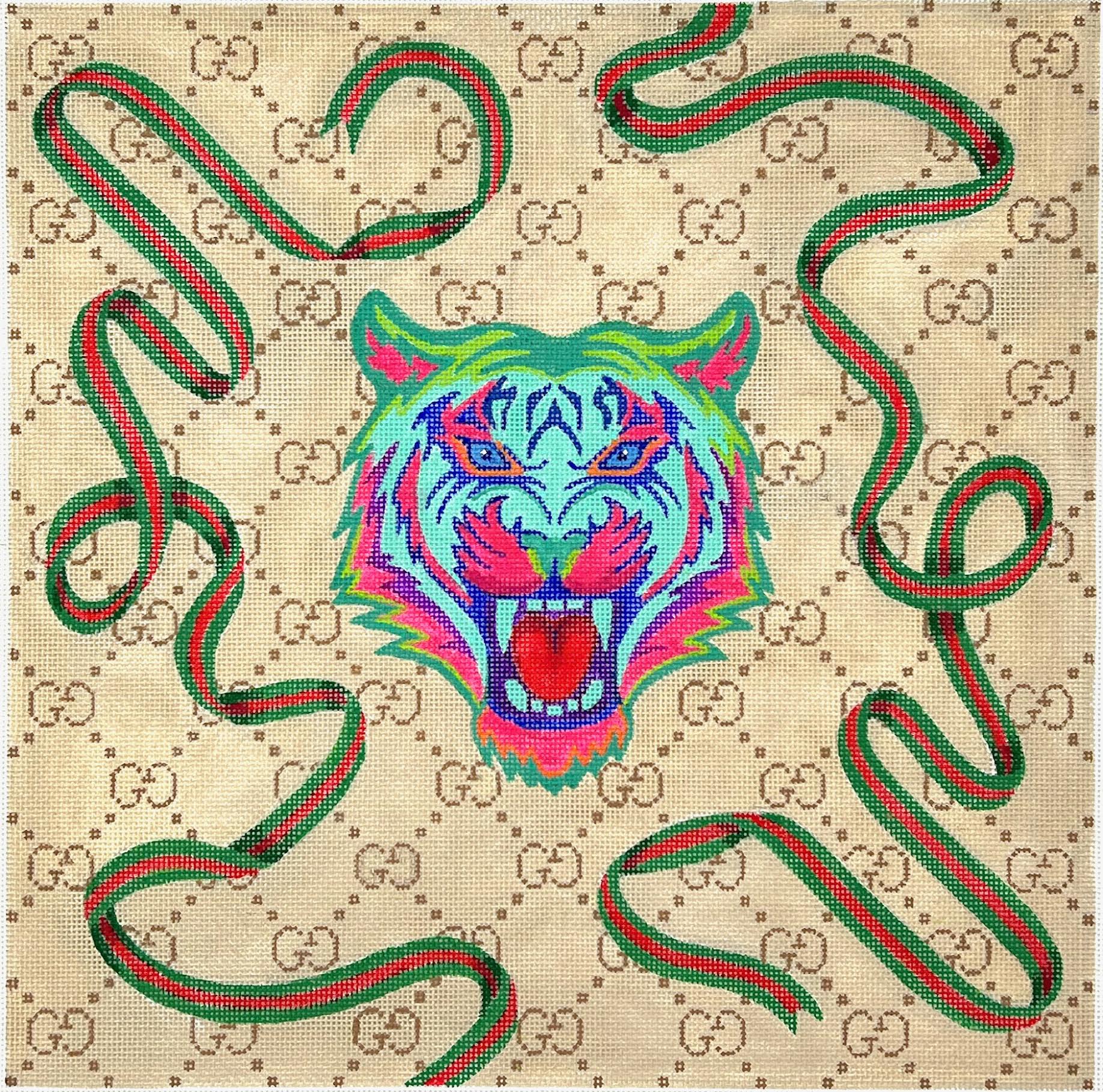 GUCCI グッチ スカーフ タイガー Kate Dickerson PL-571 Fantasy Designer Scarf Series - Gucci