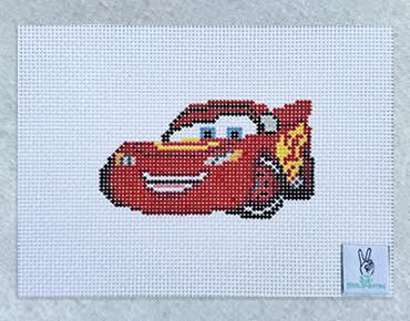 Vervaco Kreuzstichkissen 'Lightning McQueen' – 40 X 40 Cm, Vorgedruckter Stramin, Inkl. Garn & Nadel