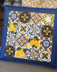 Alice Peterson AP 4244 Navy and White Lemon Collage 13 mesh