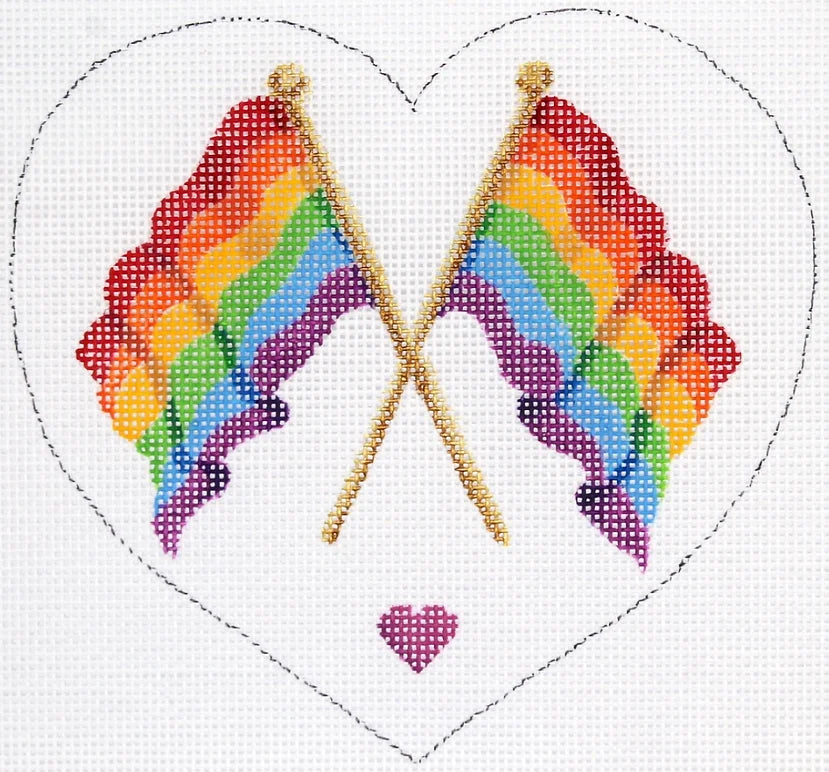 Kate Dickerson HM-44 Pride Flags Heart