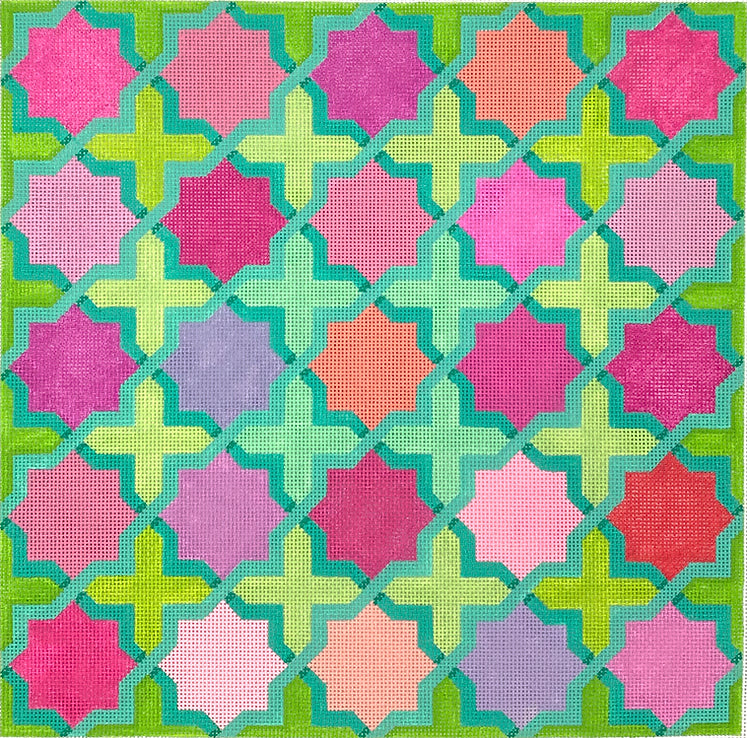 Kate Dickerson PL-525 Moroccan Tiles Crosses and Stars
