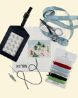 Grab and Go Ski Scene Luggage Tag Kit