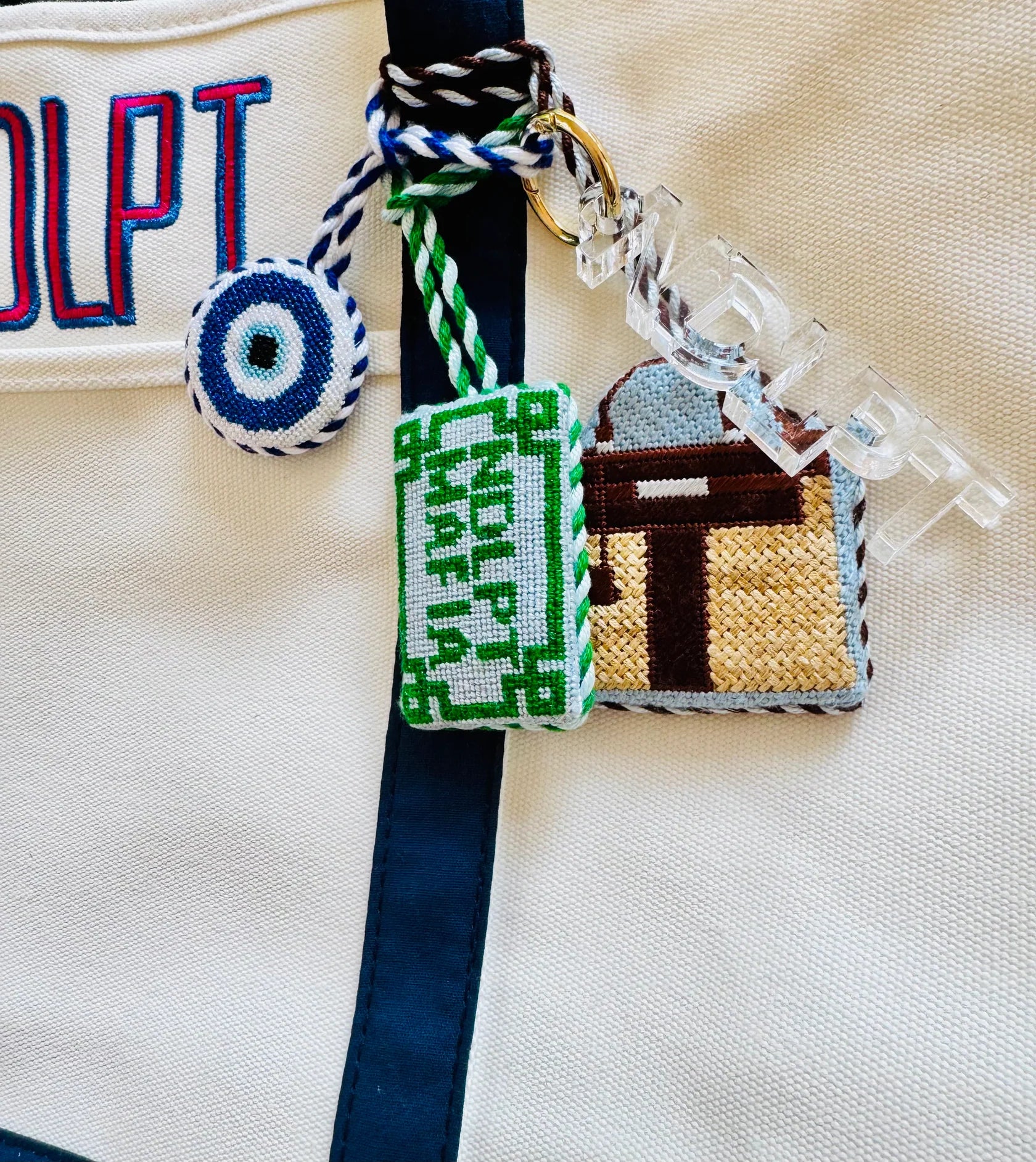 Minted Monogram Acrylic NDLPT KeyChain