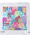KCD Designers KCD4631 Multicolored Lovevolve Pillow