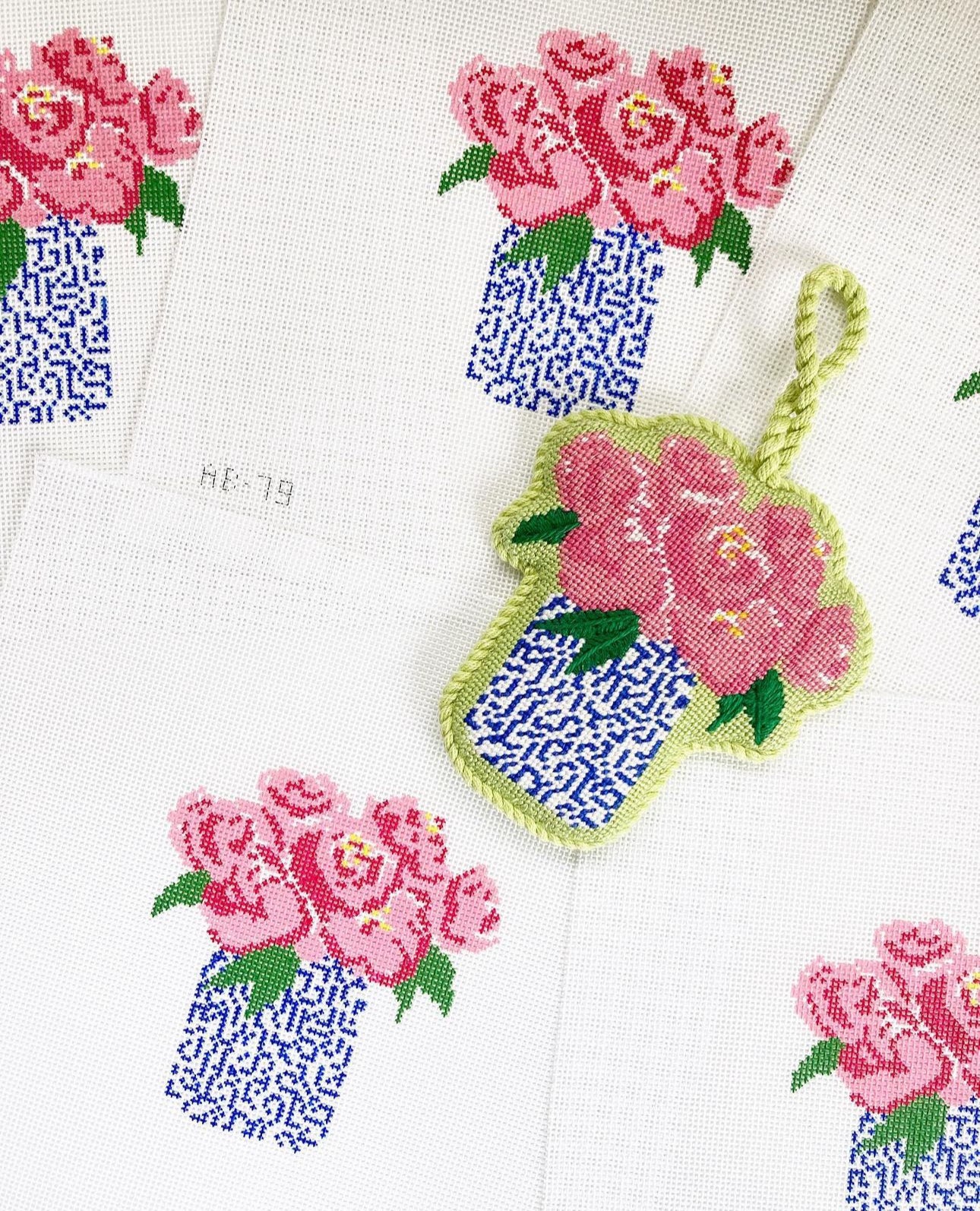 アイカツフレンズ　カントリーステッチ Alice and Blue AB-79 Pink Peonies – Stitch by Stitch