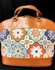 Meredith Collection PB-471 Zebra with Orange Poppies Adelaide Bag