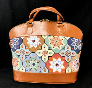 Meredith Collection PB-314 Flower Mosaic Adelaide Bag