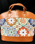Meredith Collection PB-314 Flower Mosaic Adelaide Bag