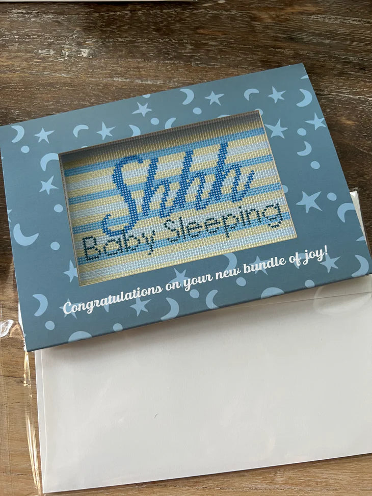 Baby Sleeping Blue Greeting Cards BA-102-57