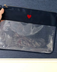 Lovemhbstudio Large Heart Logo Nylon Bag