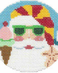 Shelly Tribbey Designs BG08sp August Santa Head 18 mesh