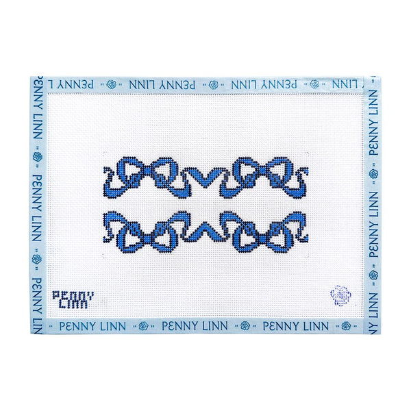 Penny Linn Double RIBBON BOW FANCY CLUTCH INSERT - Blue Bow