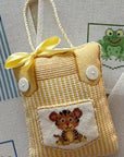 Lauren Bloch C-07 Overalls - Yellow with Tiger Pocket (Door Hanger/Tooth Fairy Pillow)