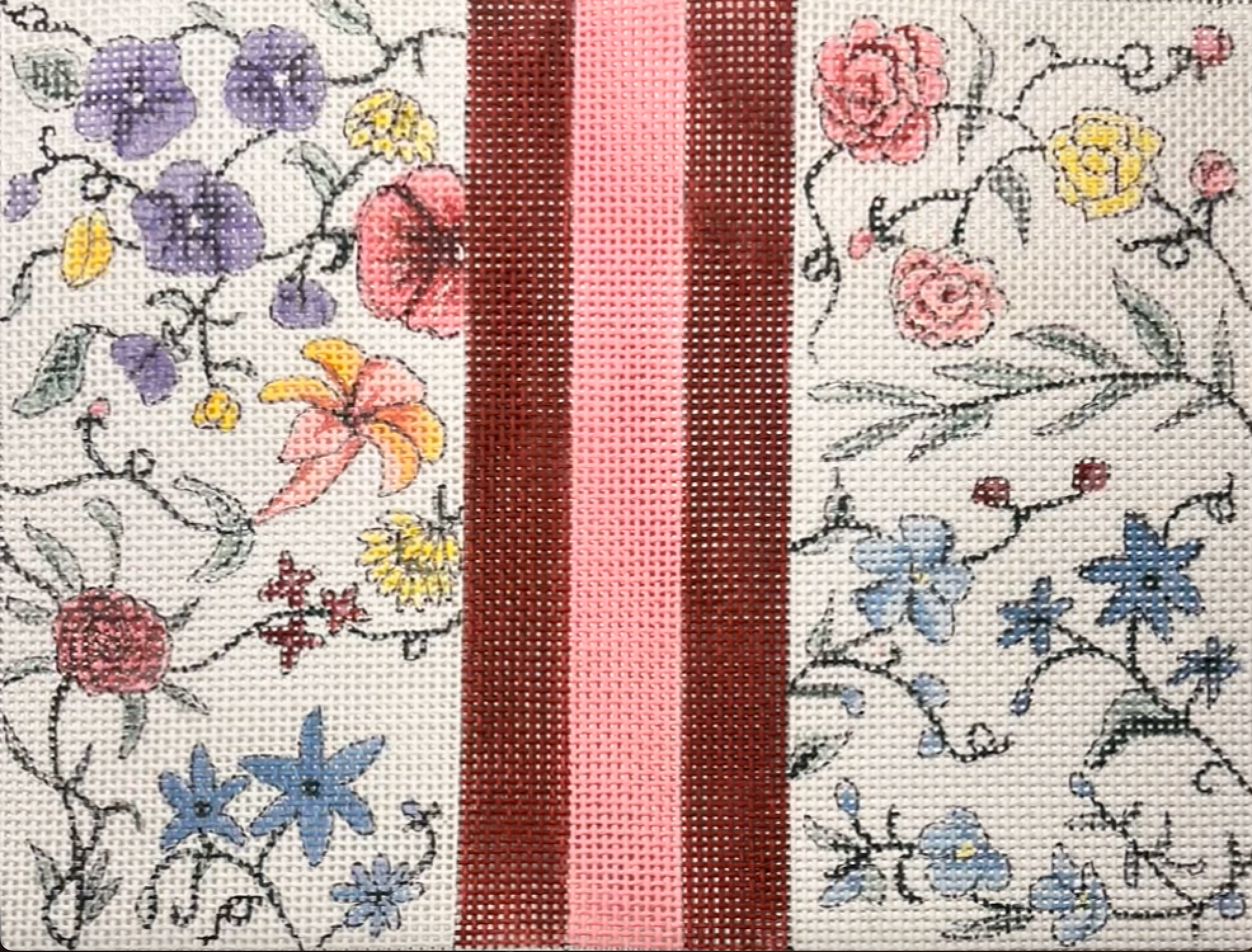 Alice Peterson CL115 Floral Stripe Single Panel