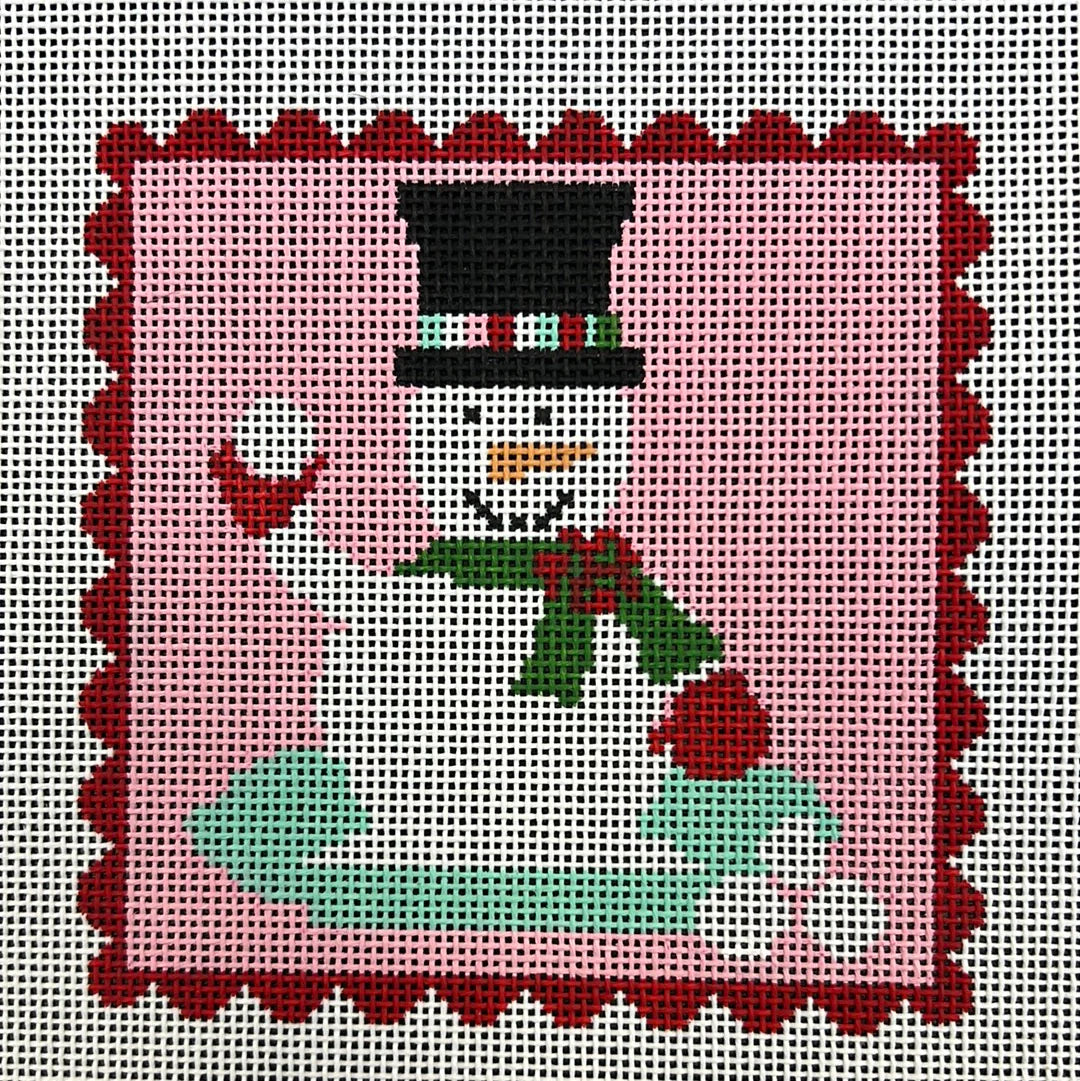 NDLPT Designs Snowman on Pink KICH65