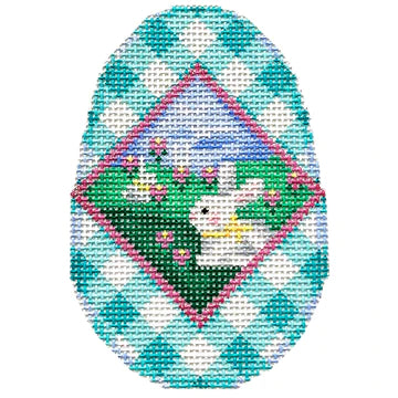 Associated Talents AT EG341 - Bunny Scenic/Gingham Egg