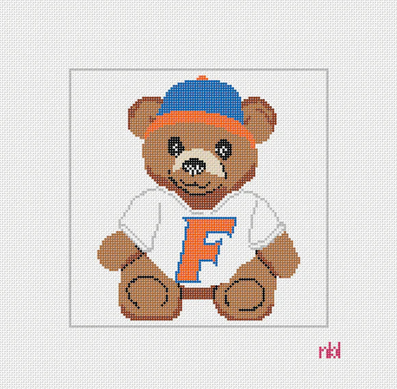 Needlepoint by Laura University of Florida Teddy Bear