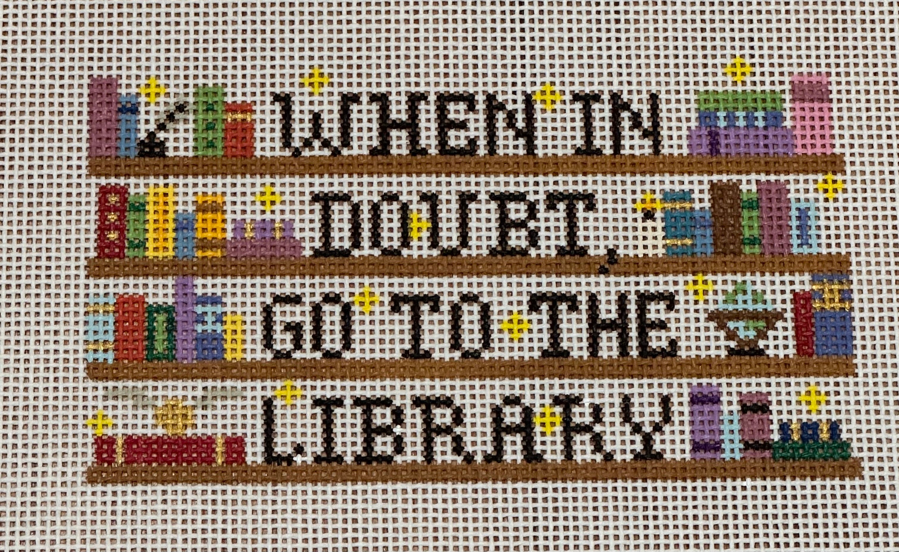 Mopsey Designs The Book Canvas Go To the Library