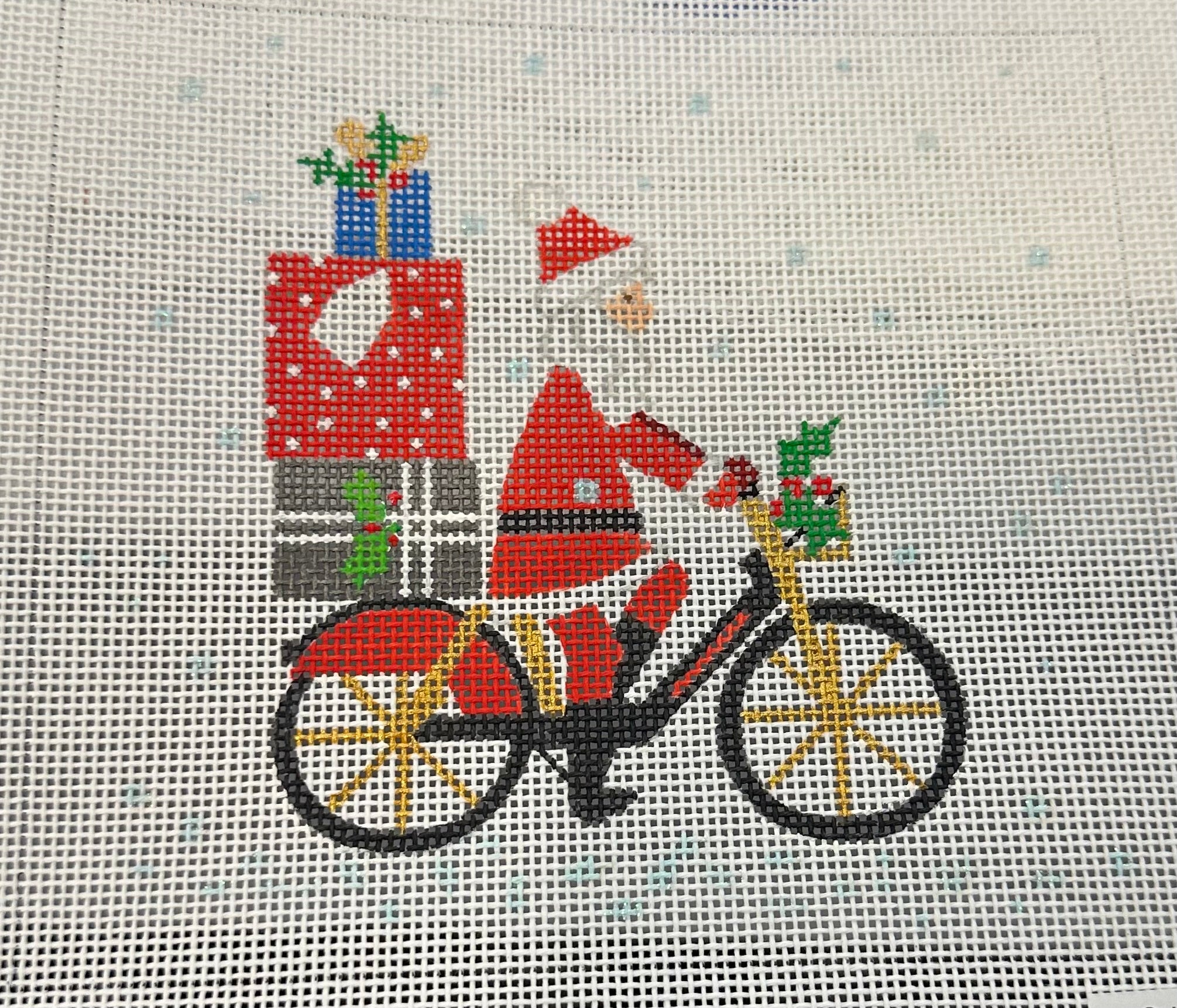 Kate Dickerson  KH-PL-30 Klara Hawkins - Santa on Bicycle