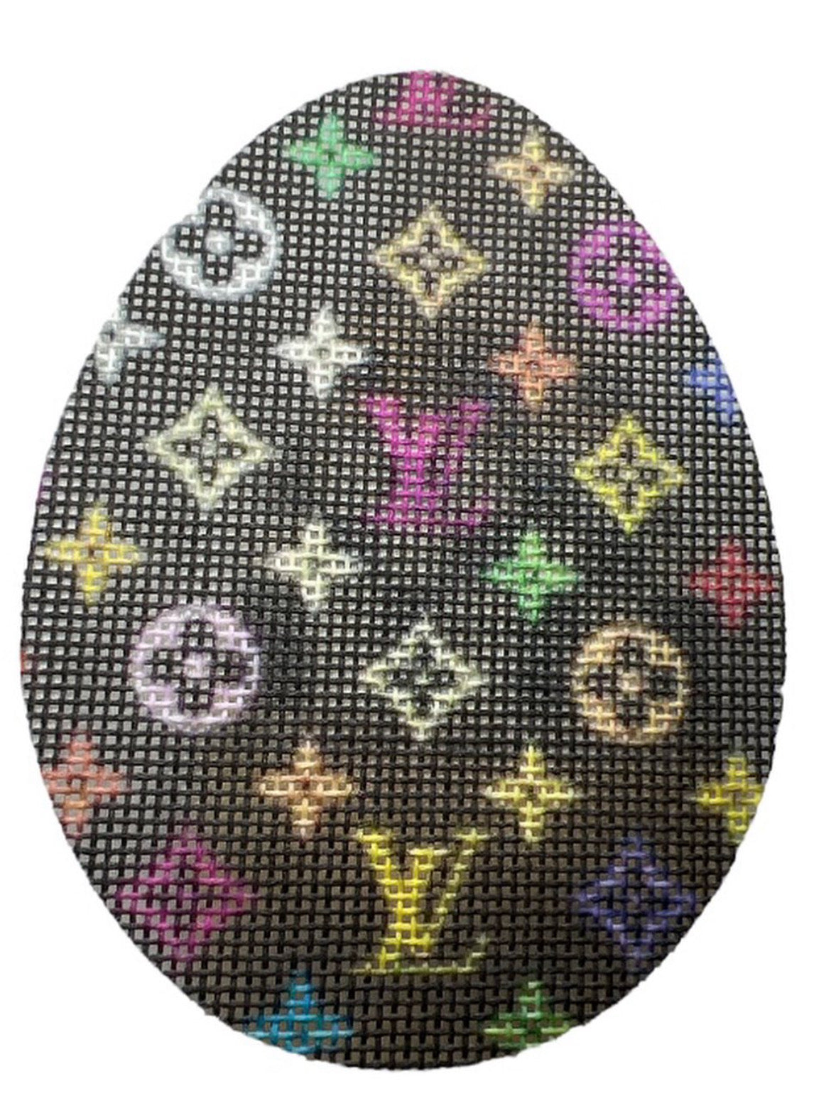 That Salty Stitch Colorful LV Easter Egg Stitch by Stitch