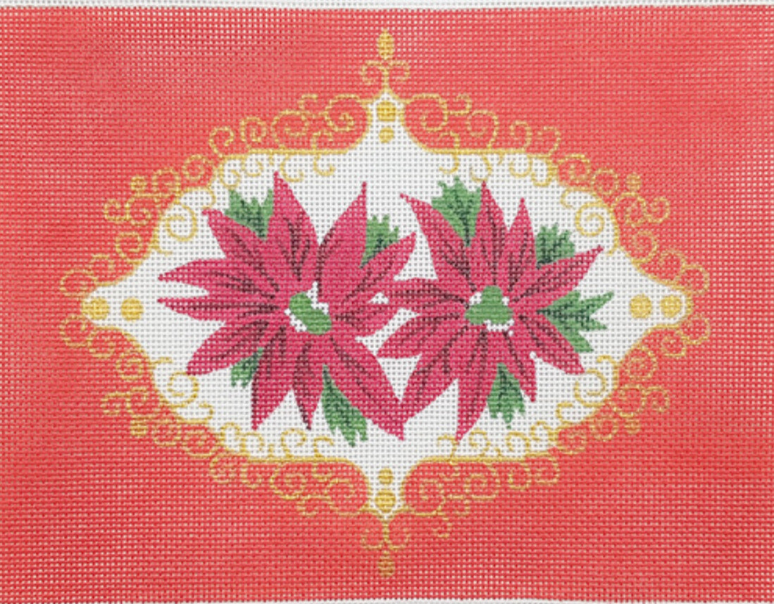 Curious Cowgirl MCC-RPM Red Poinsettia Medallion Stitch Guide Available