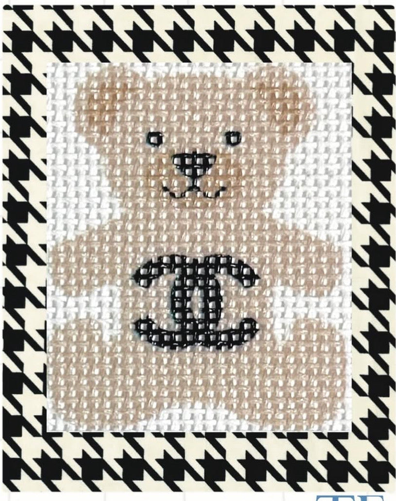 Alice Peterson TF8 Cream Chanel Bear - Bag Charm – Stitch by Stitch Alice Peterson TF8 Cream Chanel Bear - Bag Charm – Stitch by Stitch