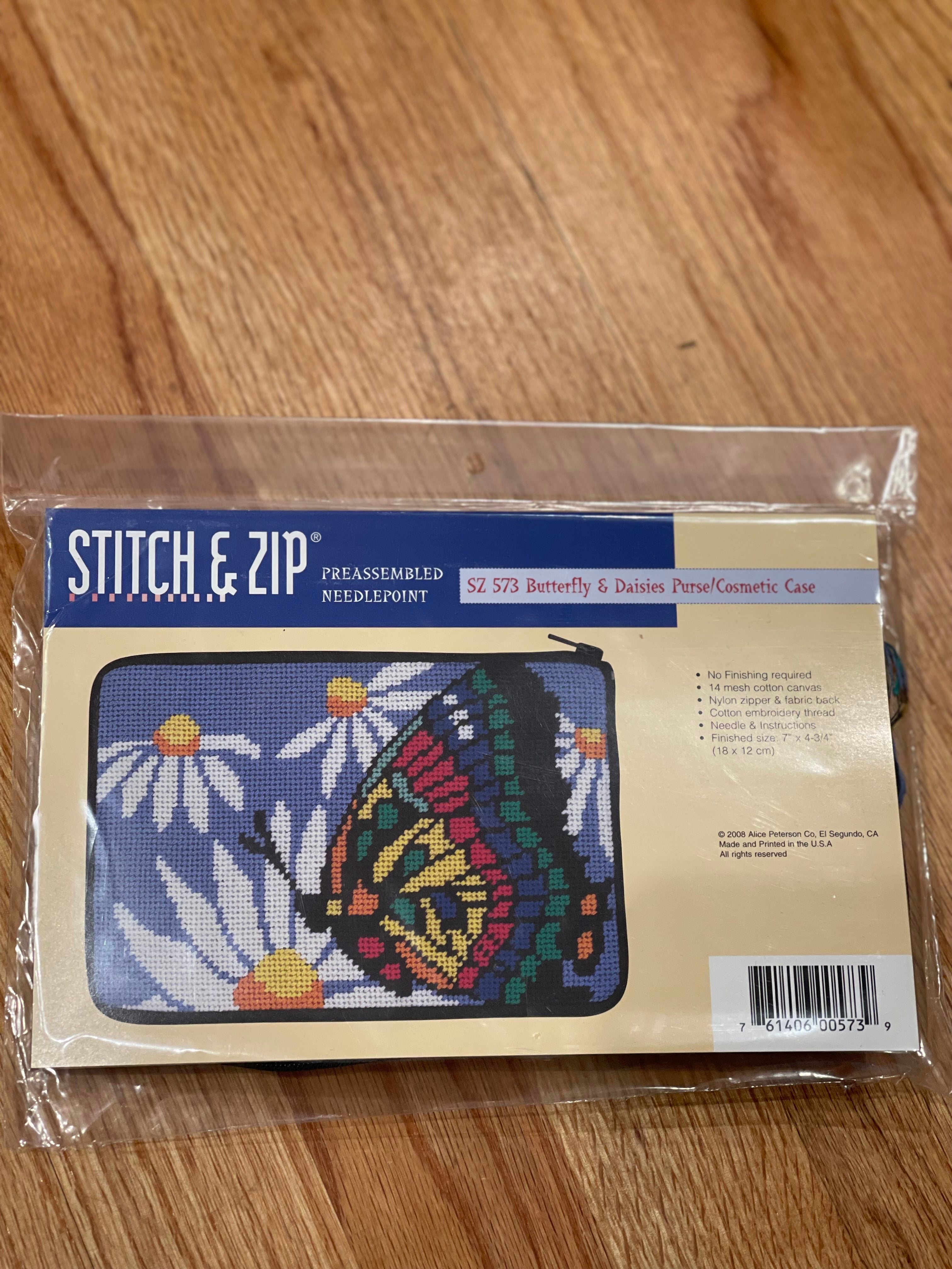 Stitch &amp; zip SZ573 Butterflies Purse/Cosmetic Case