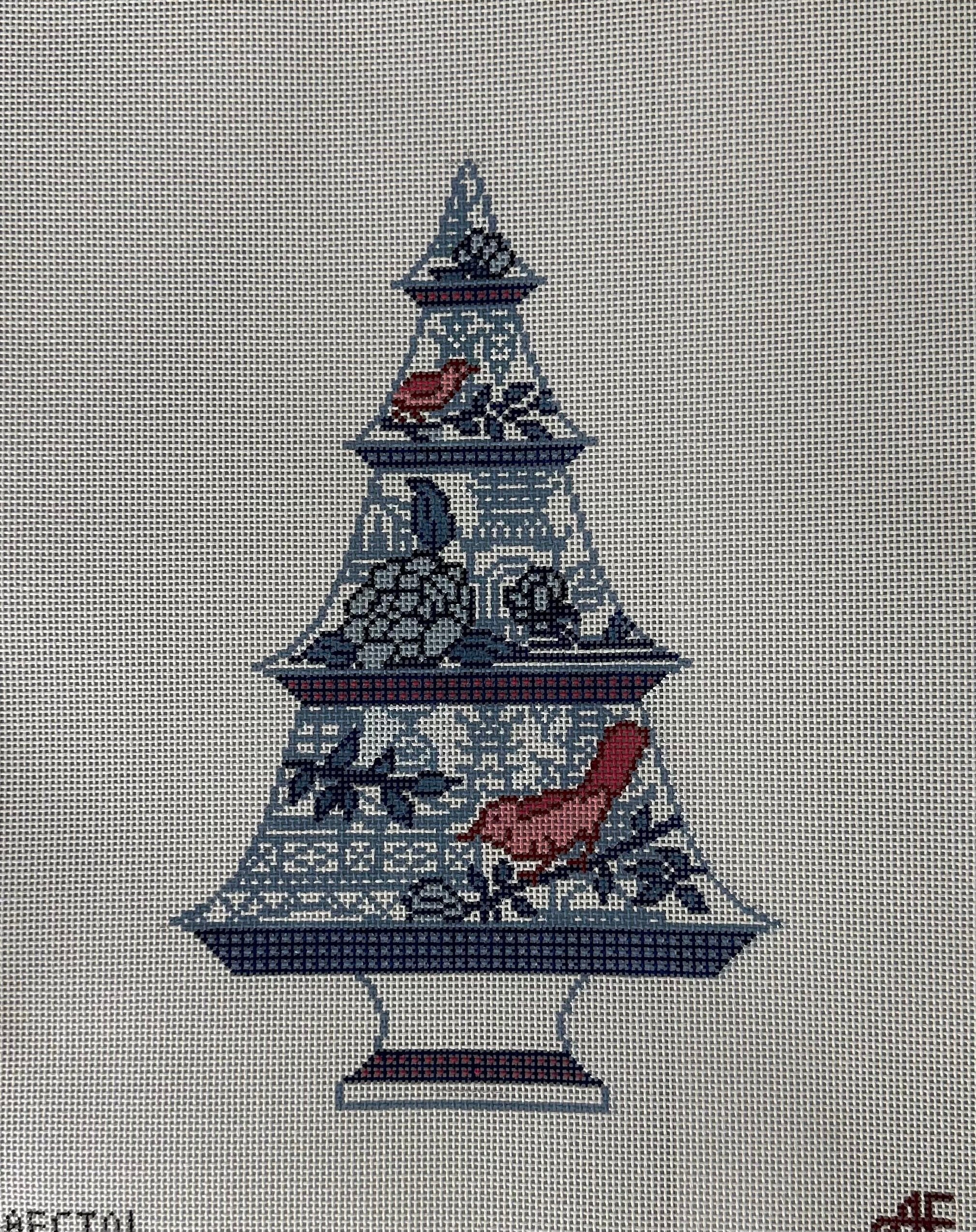 Anne Fisher AFCT01 Blue and Red Bird Tree