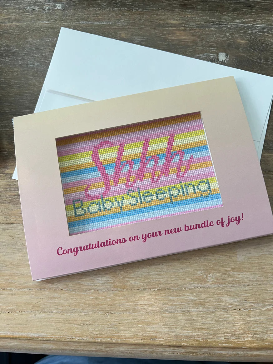 Baby Sleeping Pink Greeting Cards BA-101-57