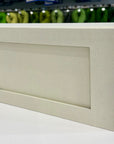 House Of Cartonnage Box with Magnetic Closure White Linen