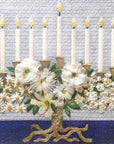 Melissa Shirley 1808 Floral Menorah