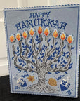 MEN-03 Tree of Life Menorah with Flames