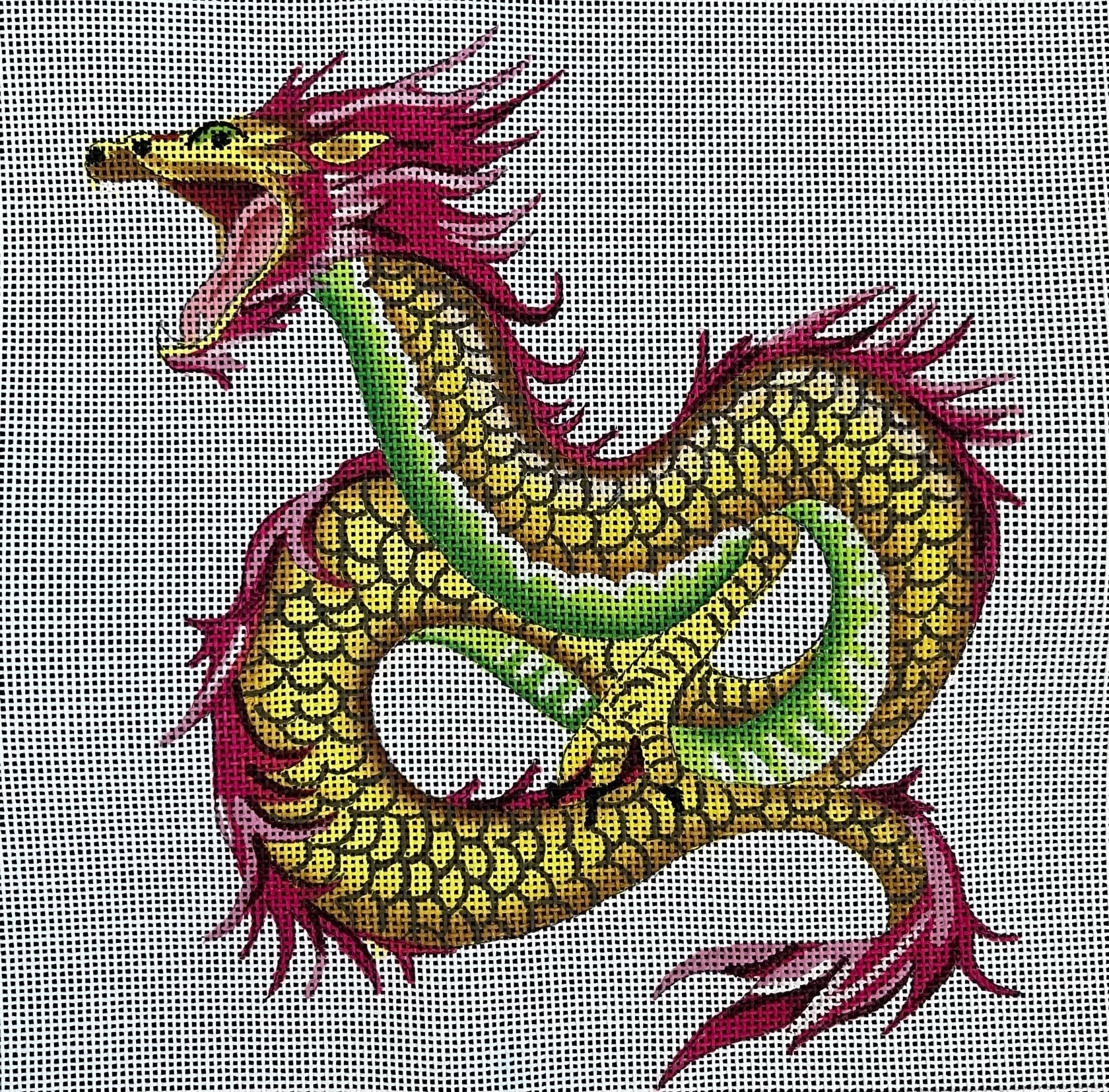 手描きドラゴンアート B4サイズ Colors of Praise AN-465 Dragon – Stitch by Stitch