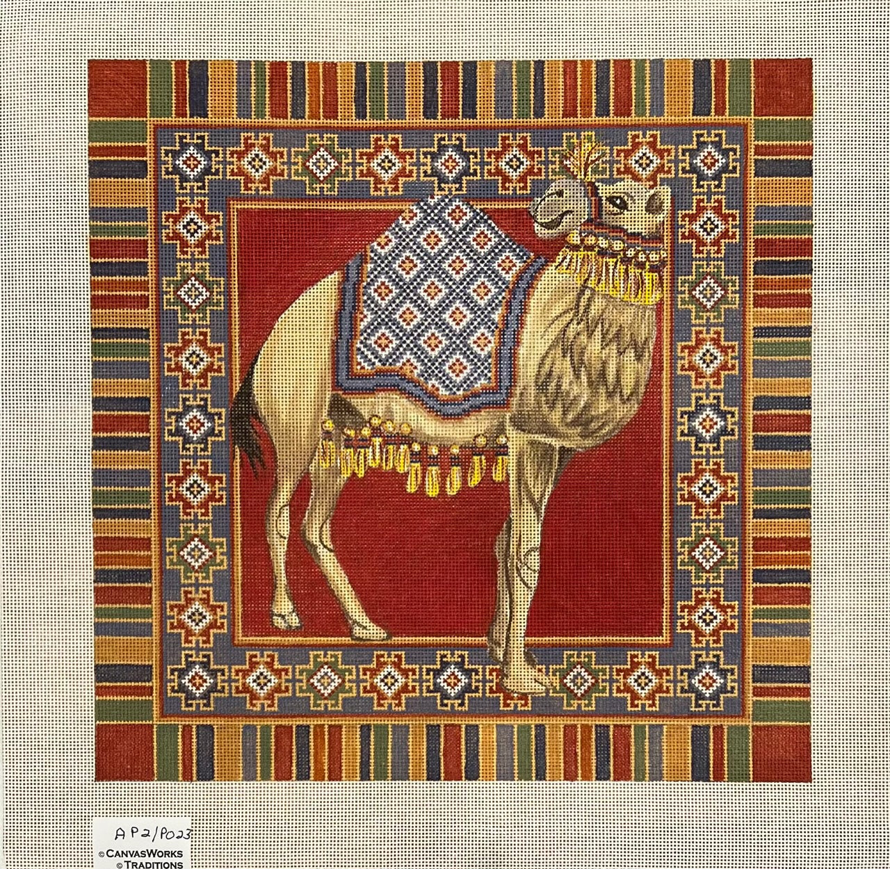 Canvas Works AP 2 PO 23 Sinbad the Camel with Turkoman 2 Border