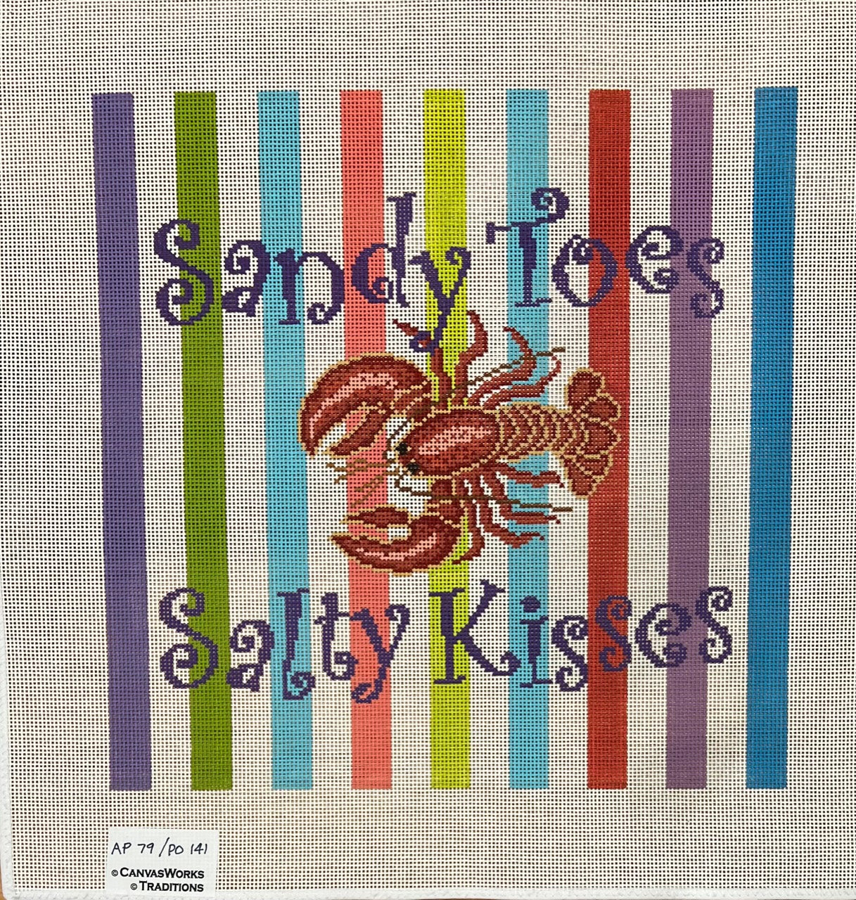 Canvas Works AP 79 PO 141 Sandy Toes Salty Kisses Lobster